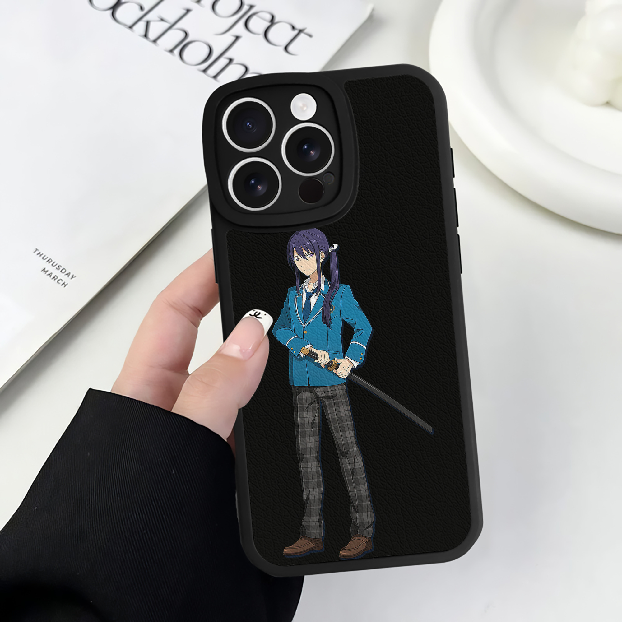 （画像用） あんさんぶるスターズ! Ensemble Stars 【iPhone 16シリーズ対応】シリコンスマホケース（レザー調） 材質：シリコン